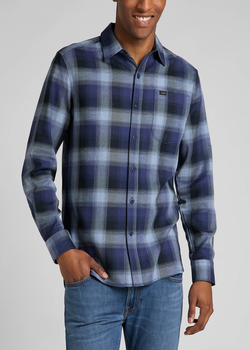 Lee Blue Check Shirt