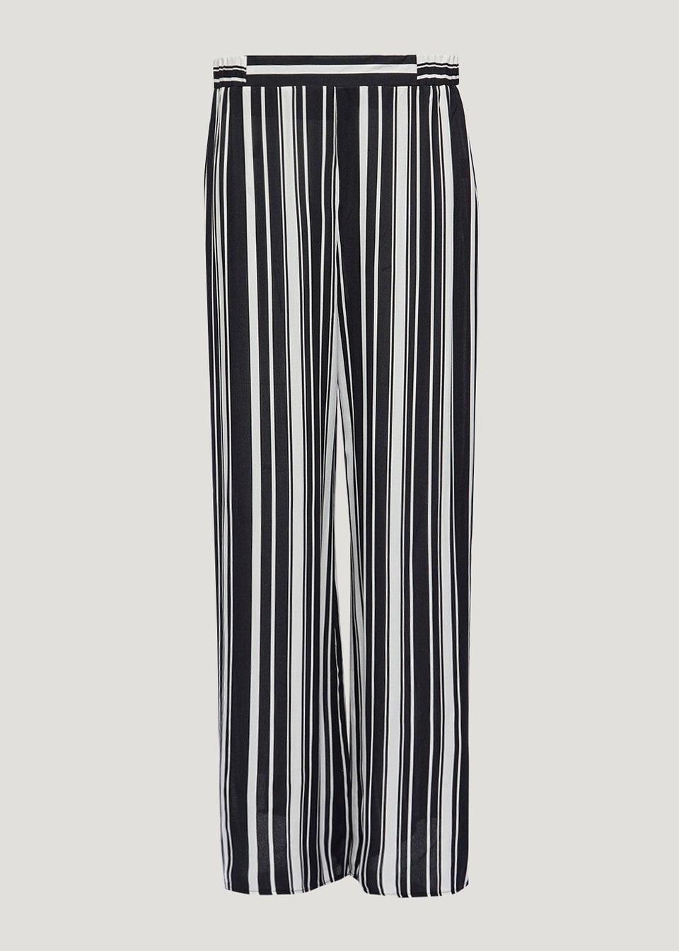 Stripe Split Hem Wide Leg Trousers - Matalan