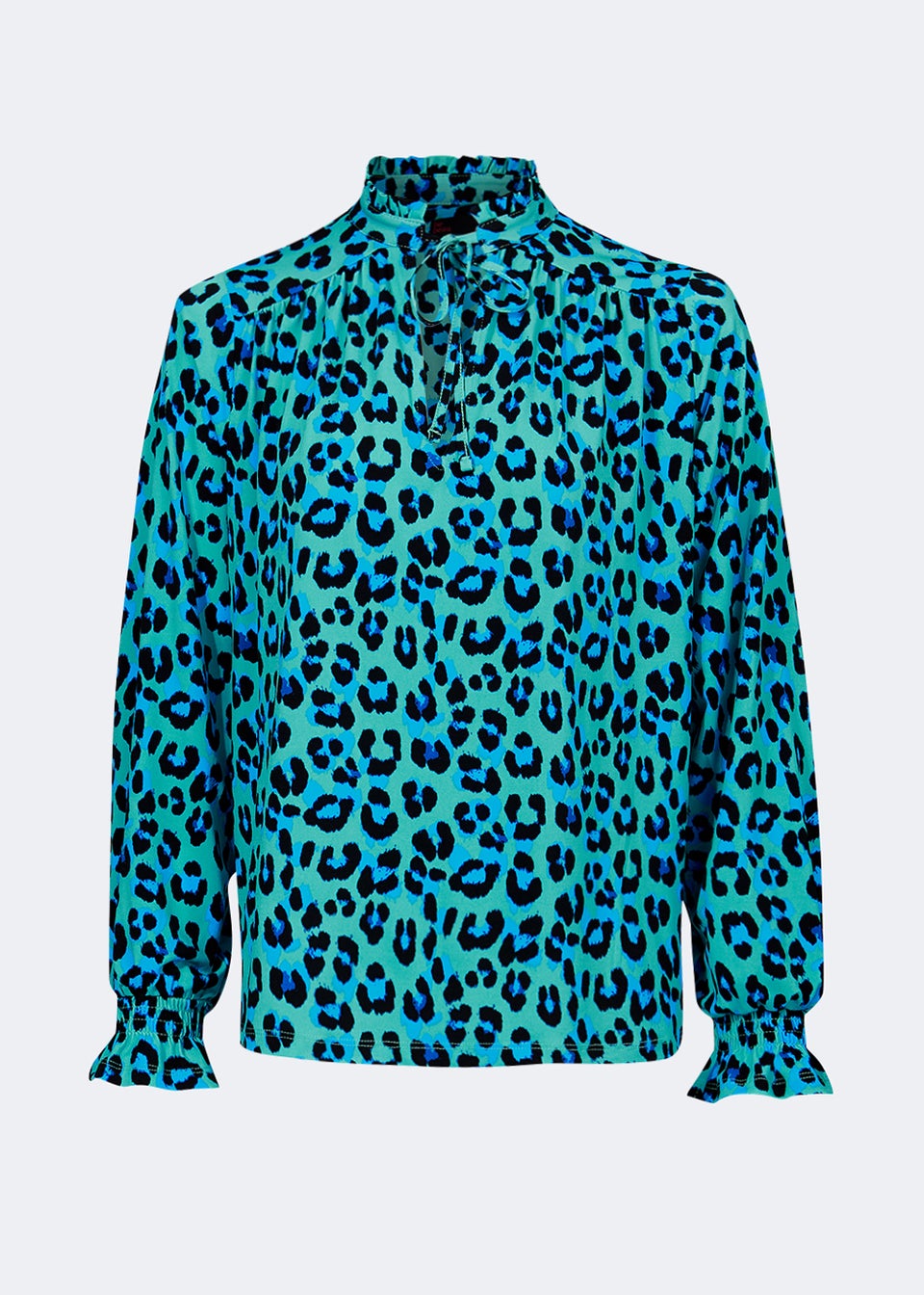 Be Beau Leopard Print Co-Ord Blouse