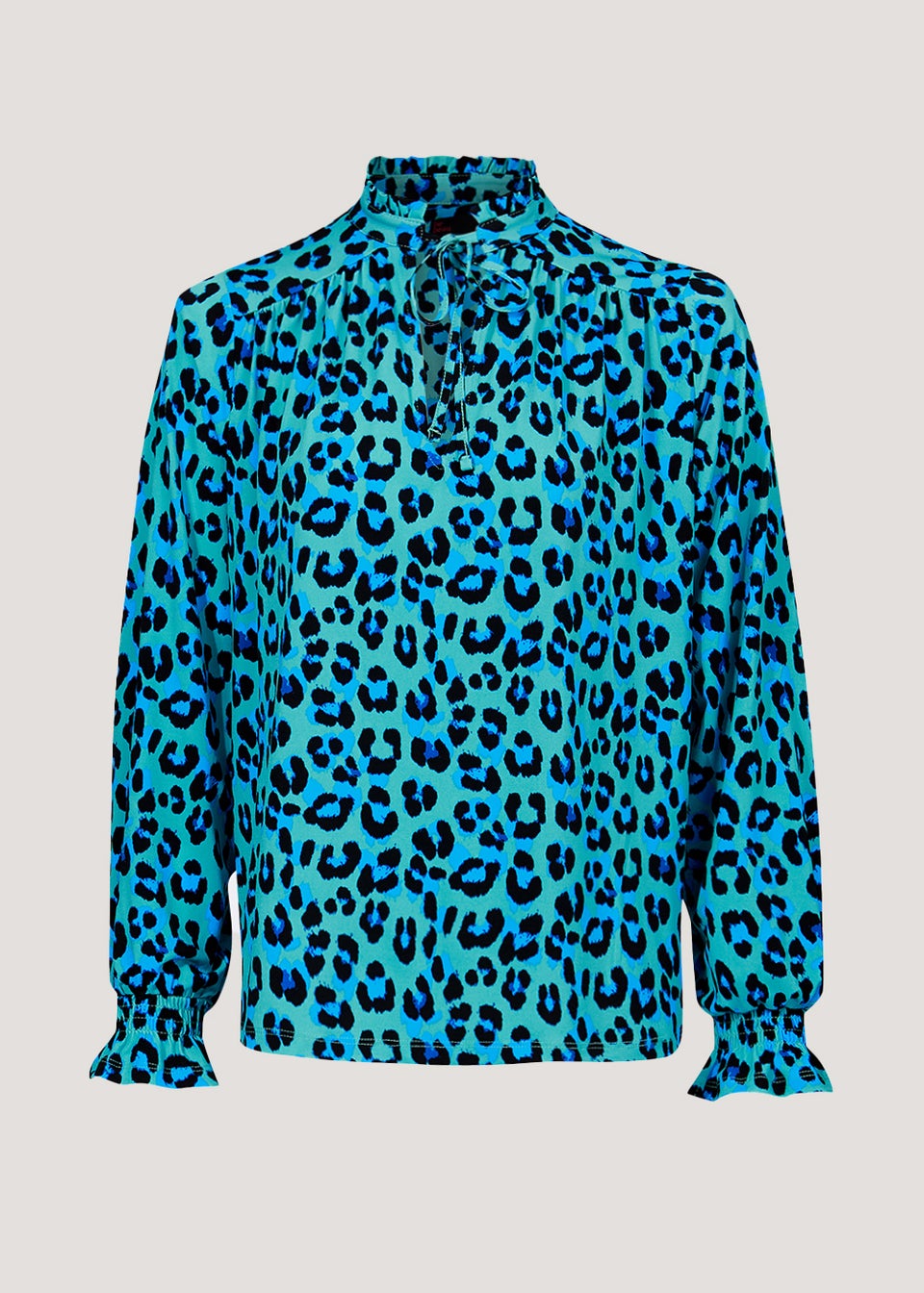 Be Beau Leopard Print Co-Ord Blouse