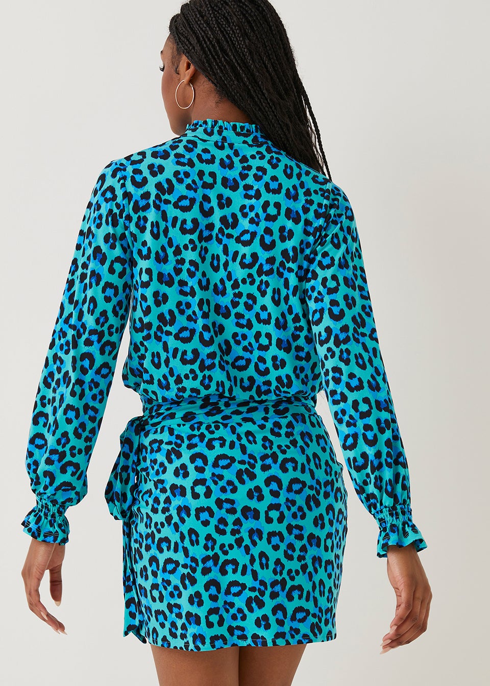 Be Beau Leopard Print Co-Ord Blouse