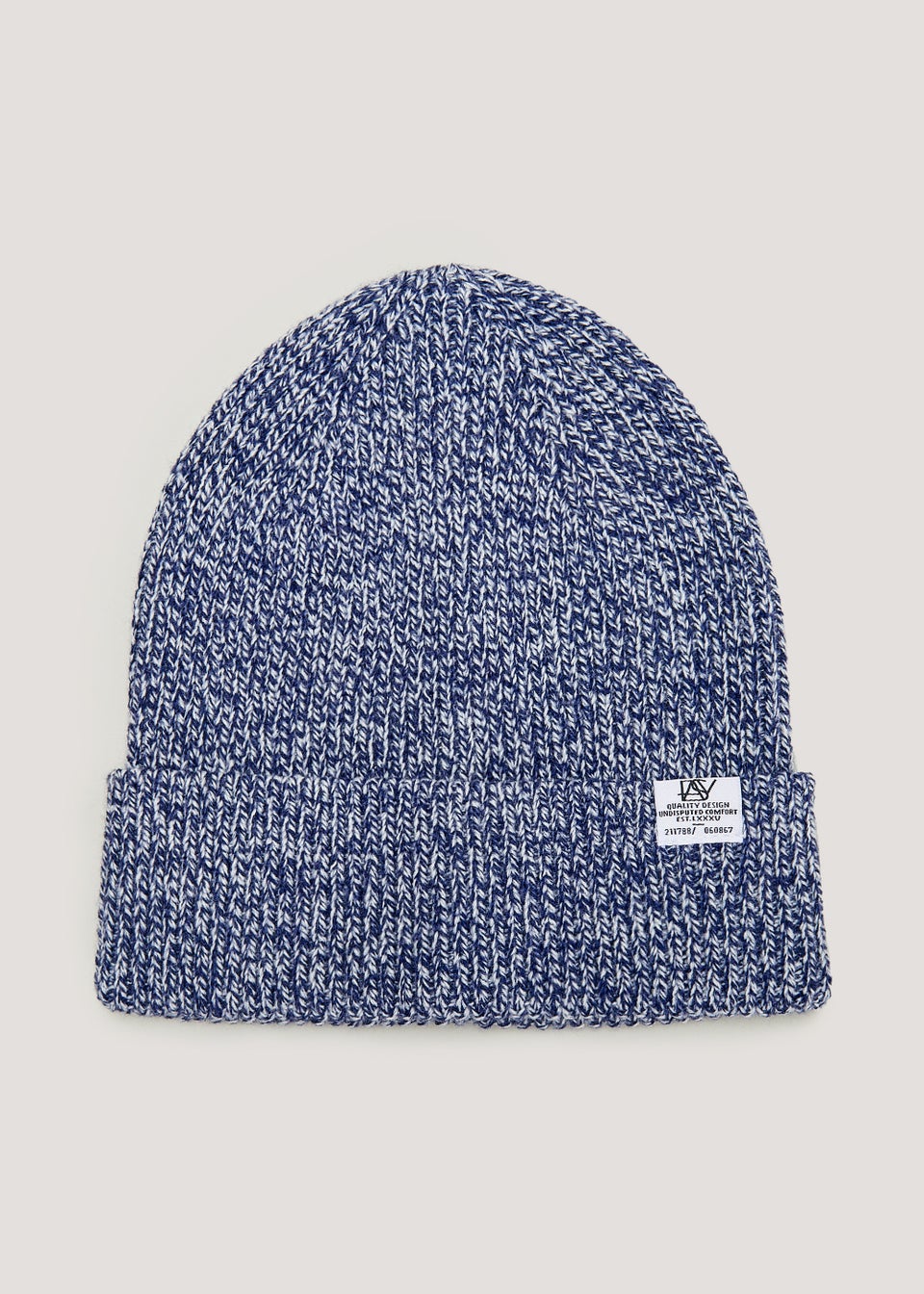 Blue Twist Yarn Beanie Hat