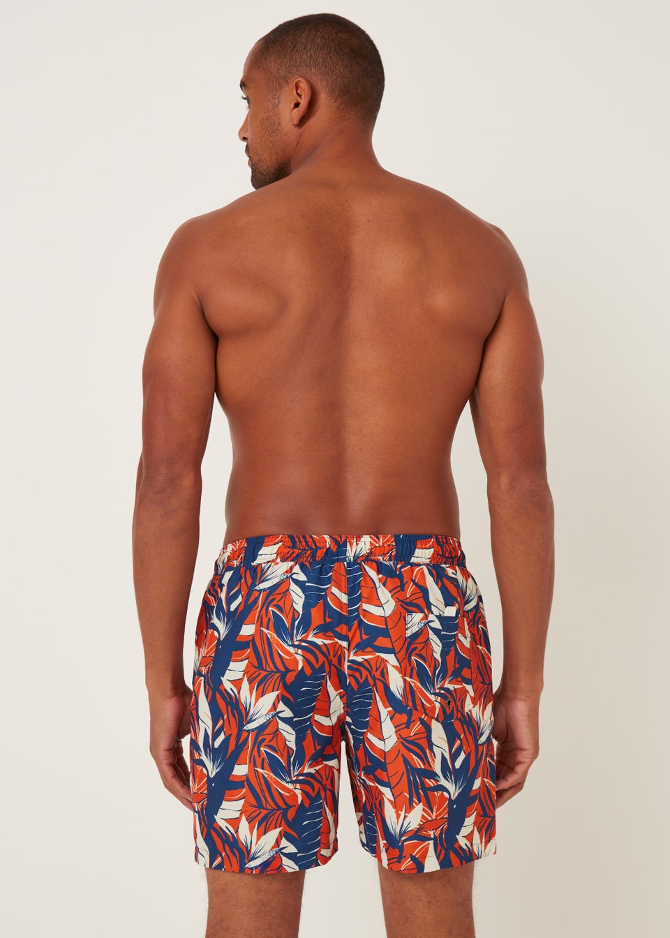 Orange Floral Swim Shorts Matalan