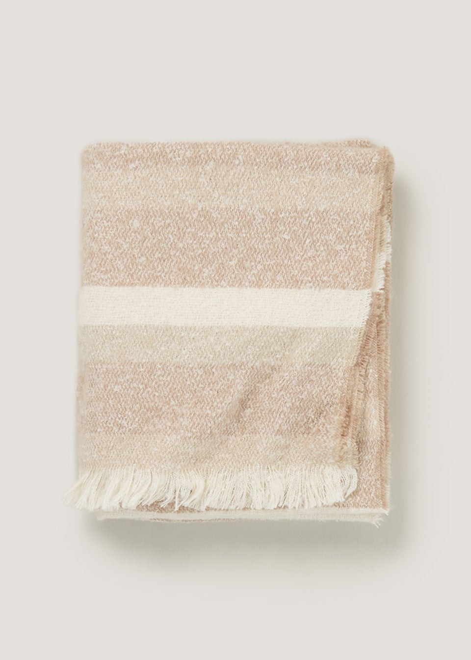 Cream throw matalan store