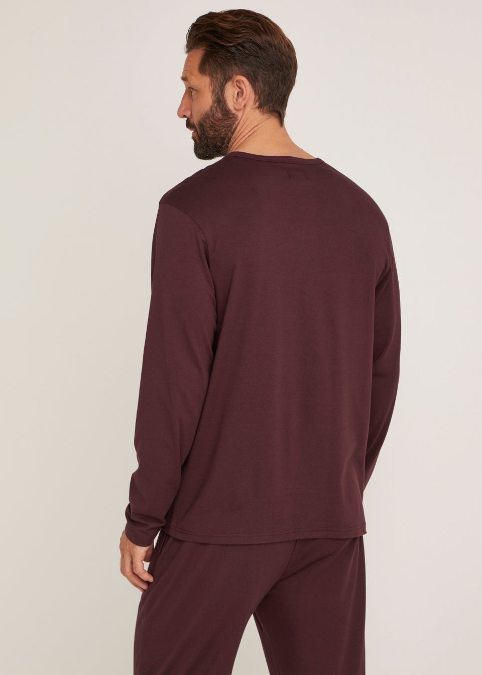 Burgundy Long Sleeve Modal Top