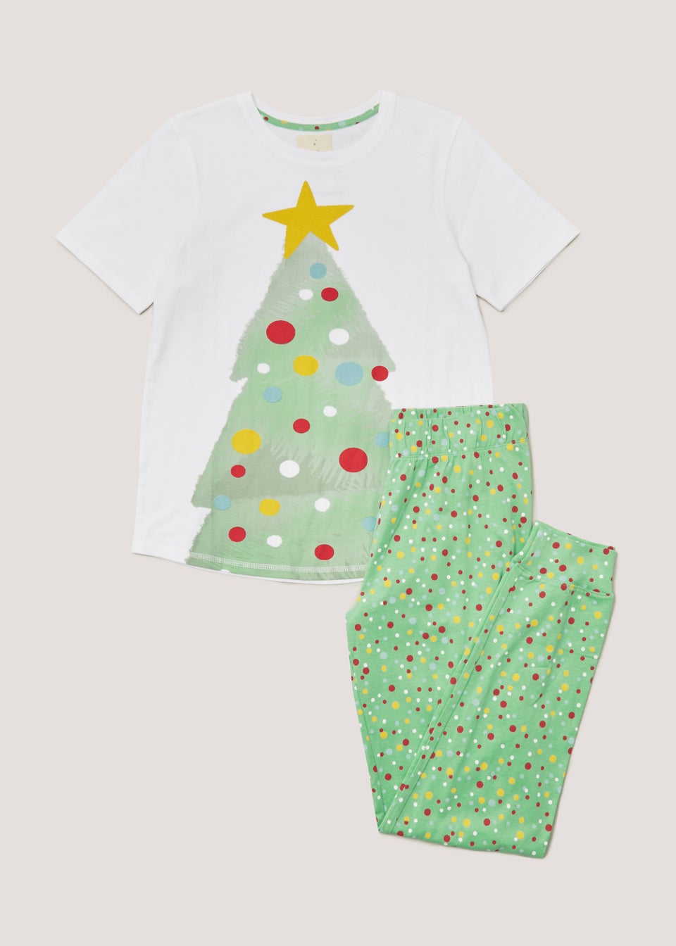 Green Christmas Tree Pyjama Set