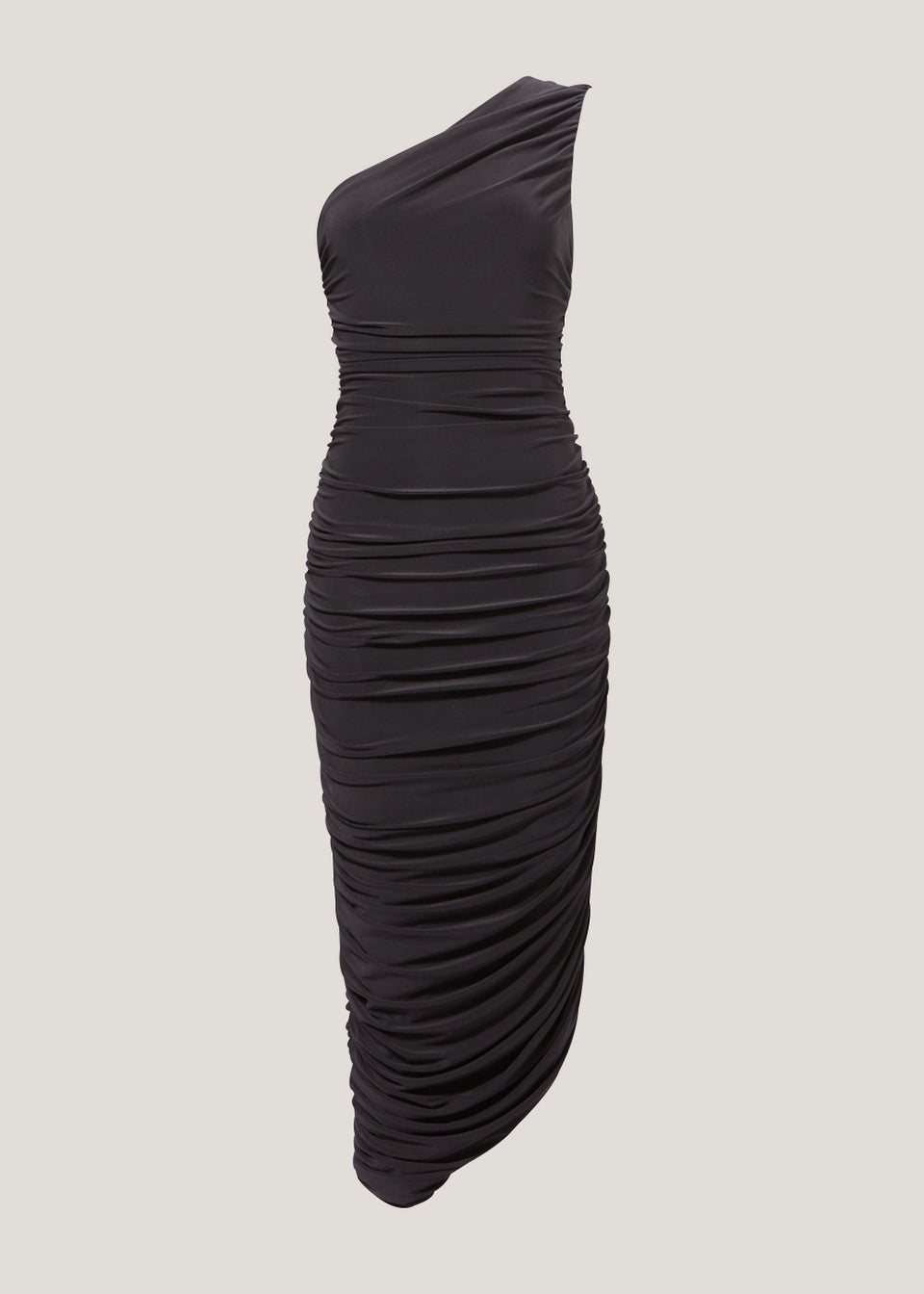 Be Beau Black Ruched Dress