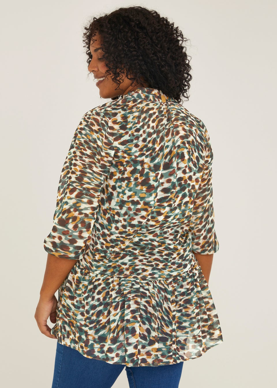 Papaya Curve Animal Print Blouse
