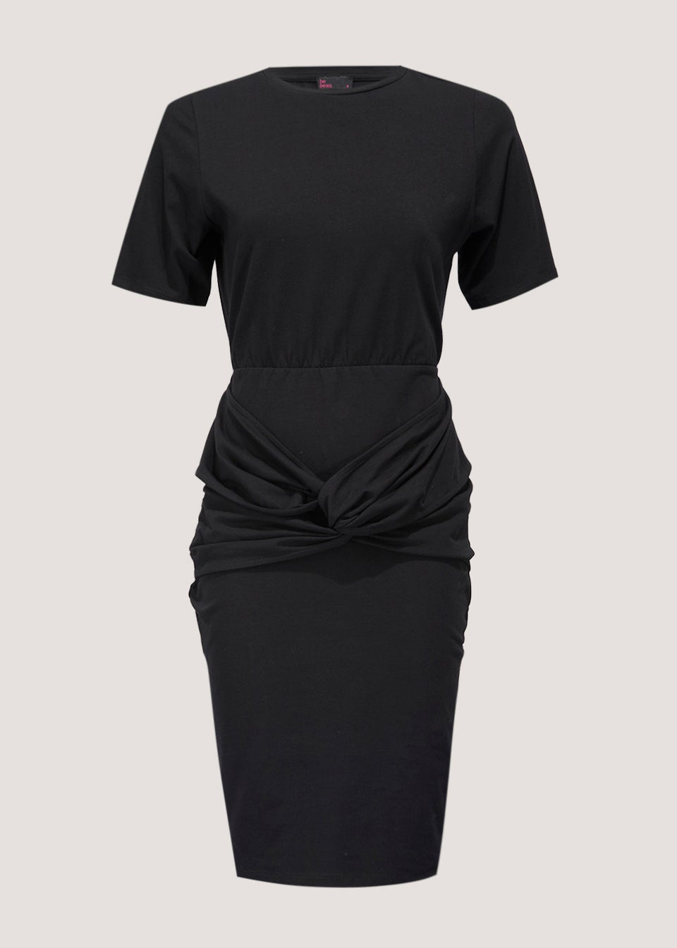 Be Beau Black Knot Mini Dress