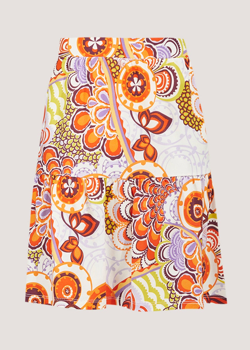 Be Beau Floral Frill Mini Skirt