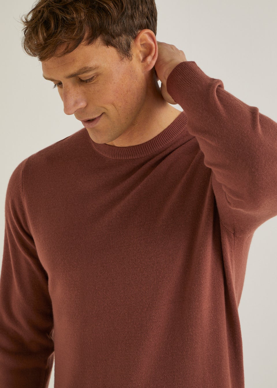 Orange Soft Touch Crew Neck Jumper