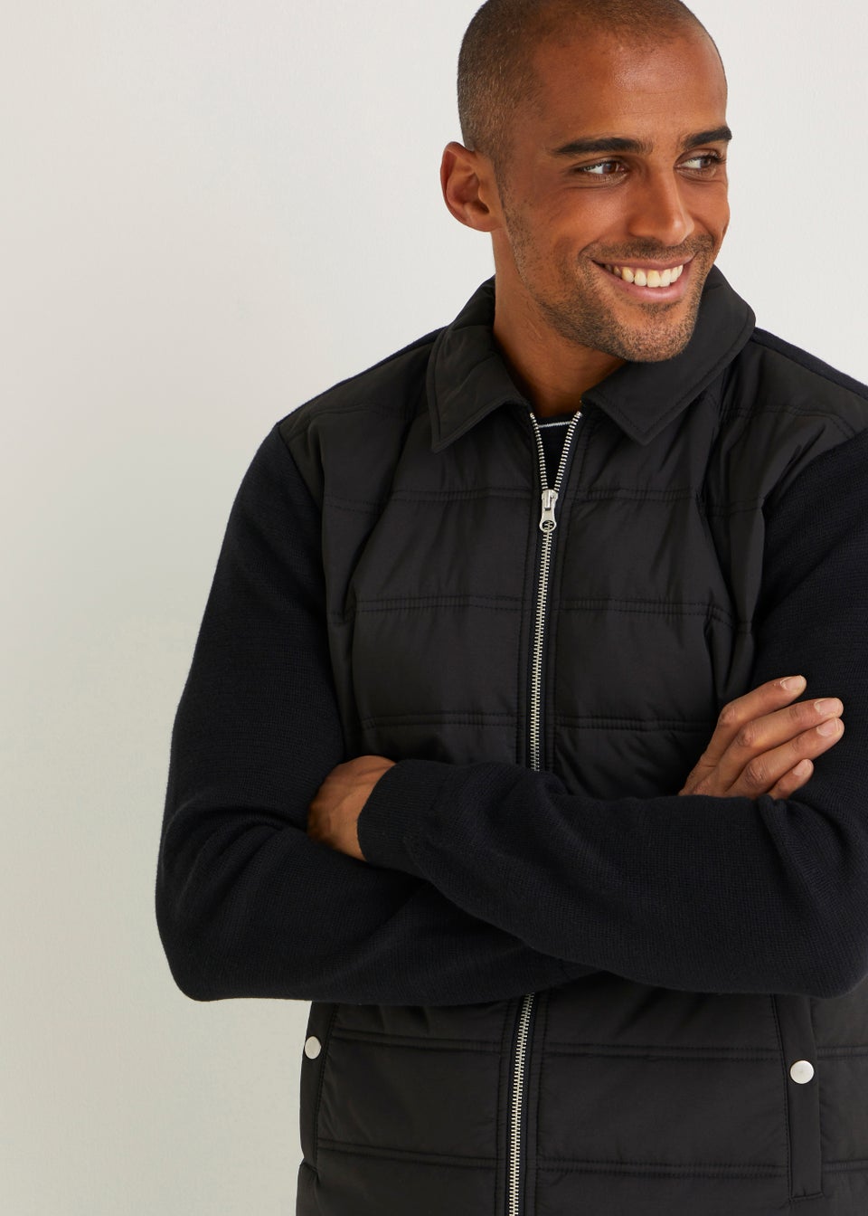 Mens black clearance jacket with collar