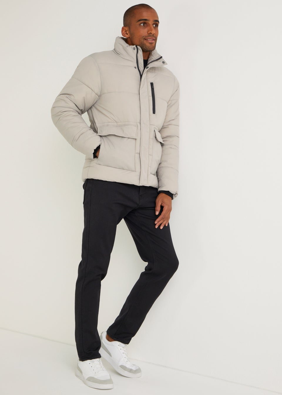 Funnel neck down coat discount
