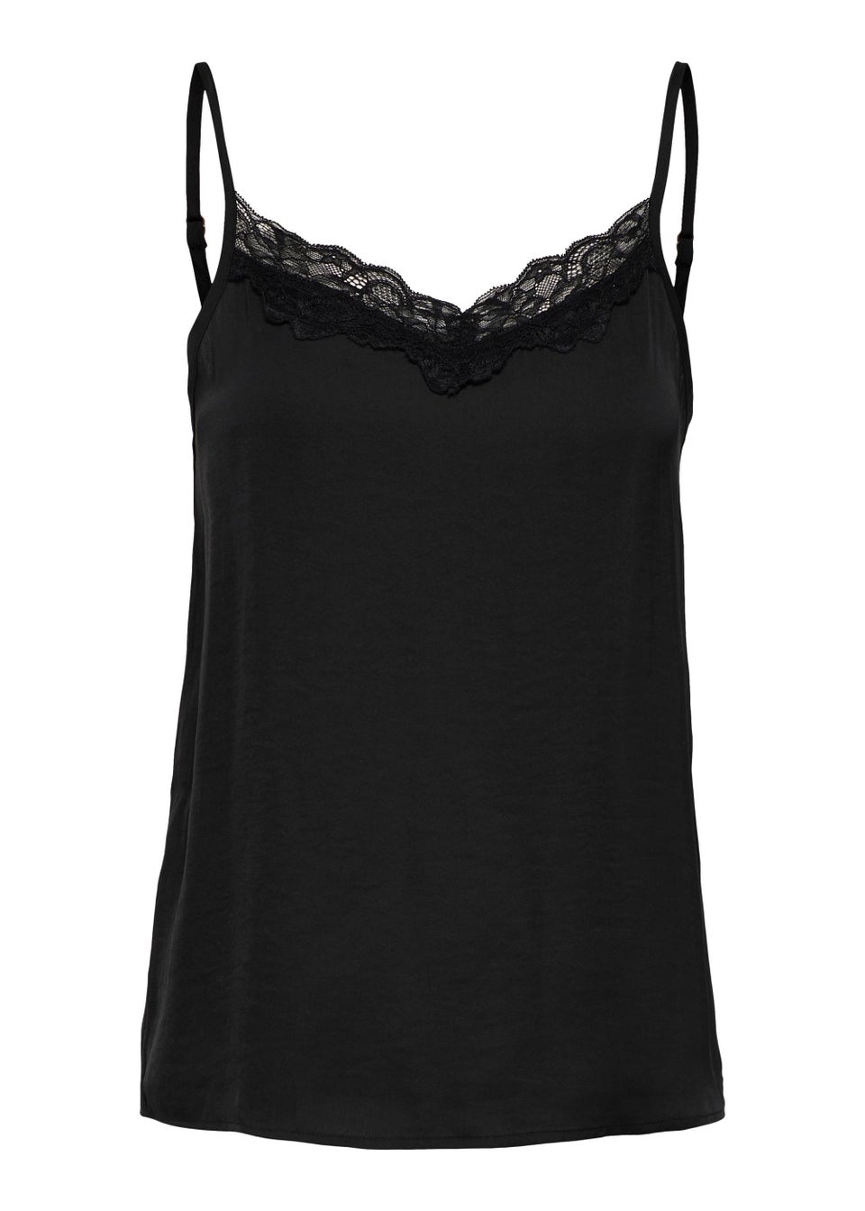 JDY Appa Black Lace Cami Top