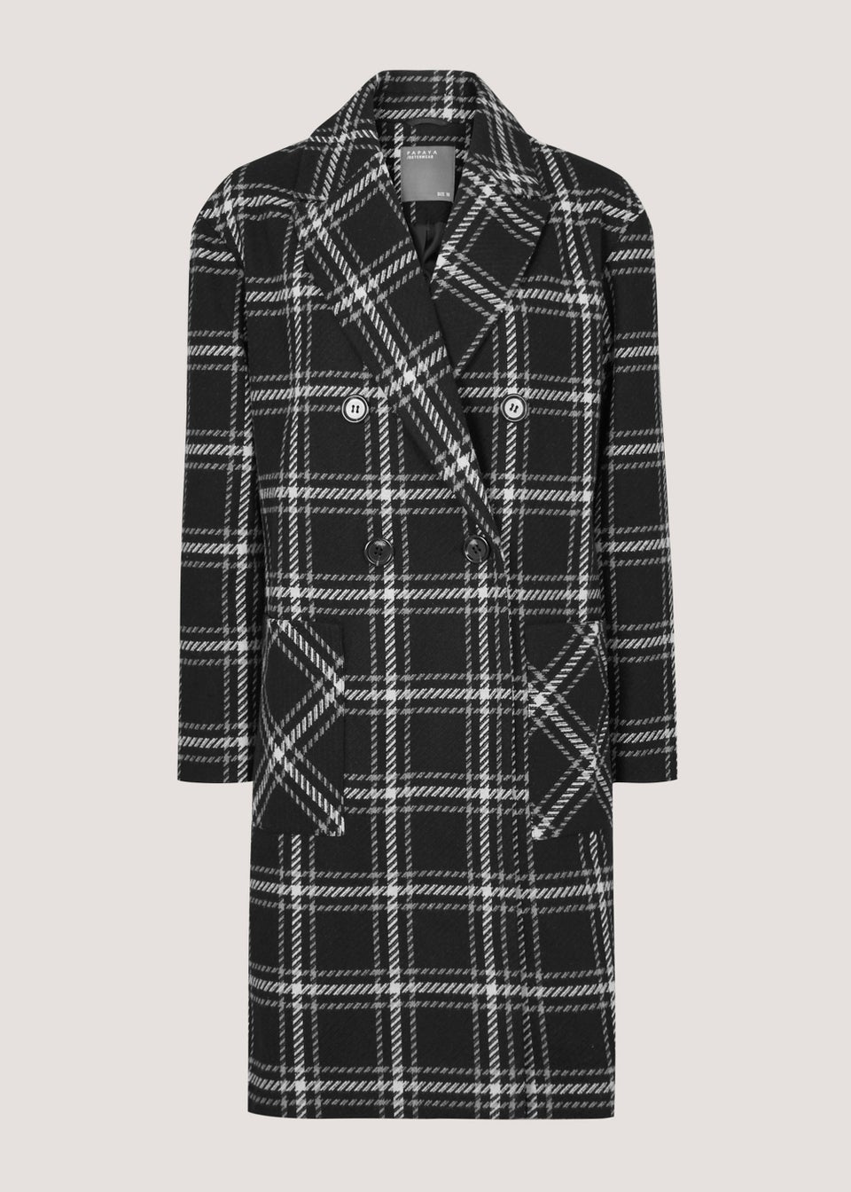 Matalan shop check coat