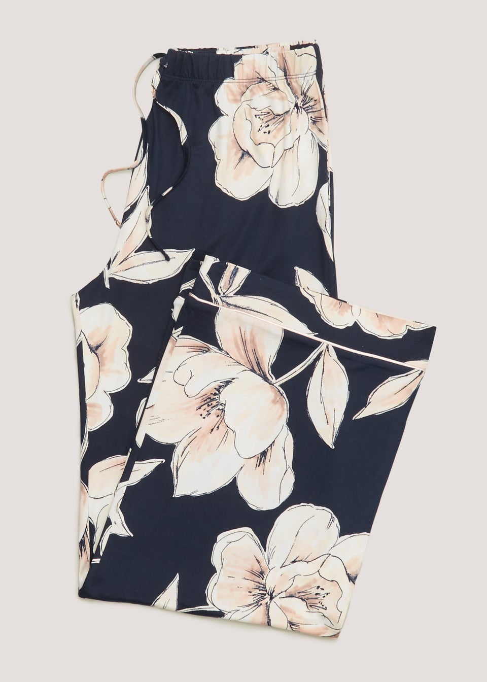 Navy Floral Pyjama Bottoms