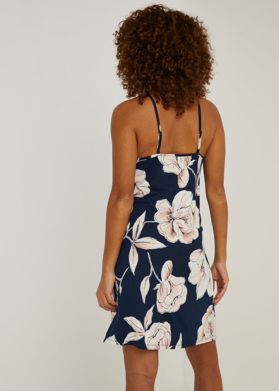Navy Floral Chemise