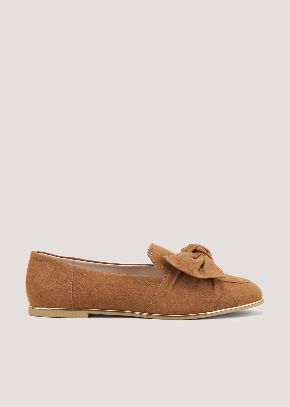 Tan Bow Loafer