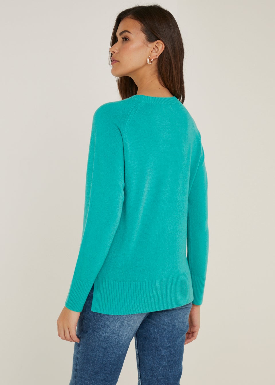 Green Super Soft Crew Neck Jumper