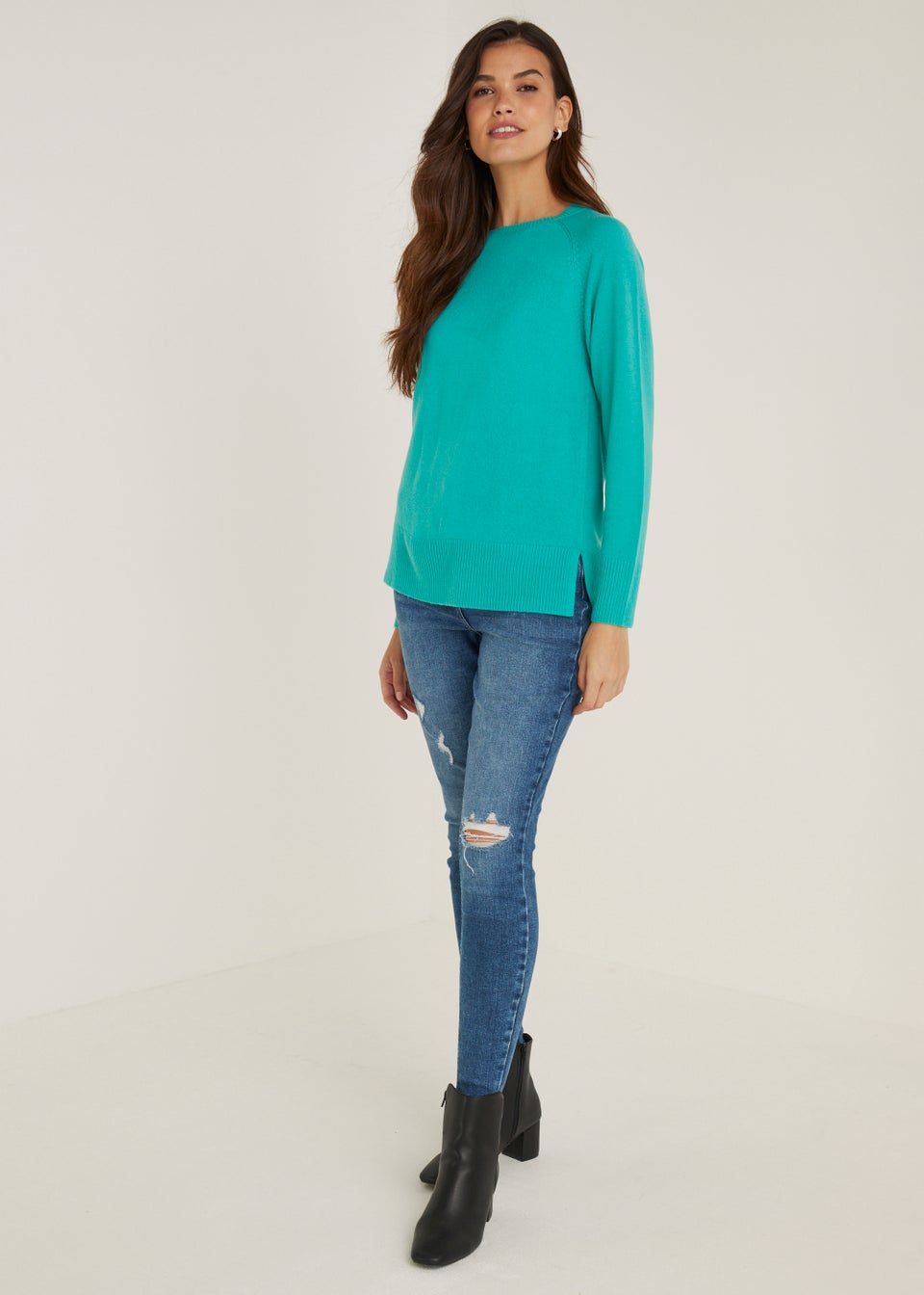 Green Super Soft Crew Neck Jumper