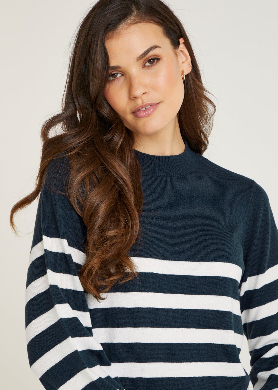 Navy Stripe Super Soft Tunic Dress