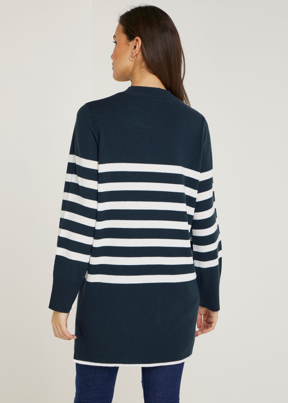 Navy Stripe Super Soft Tunic Dress