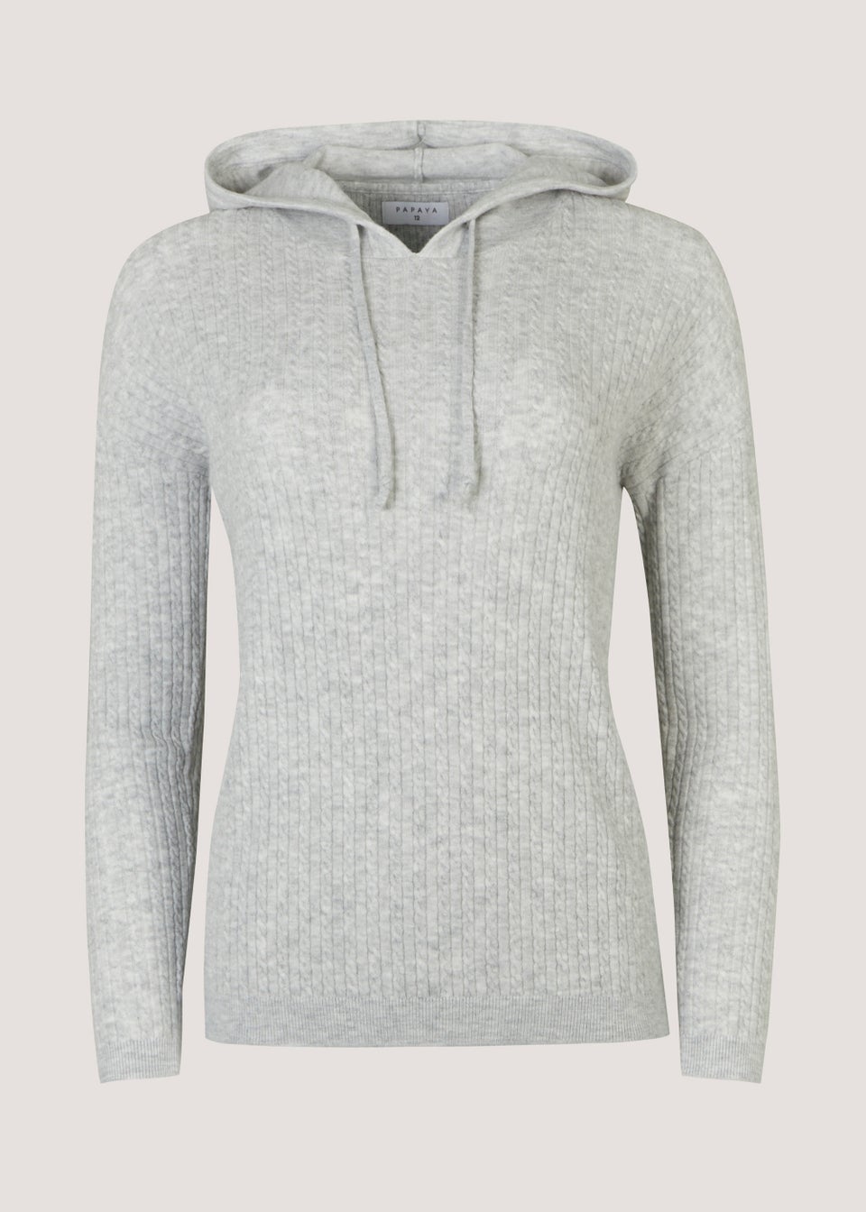 Grey Baby Cable Hoodie