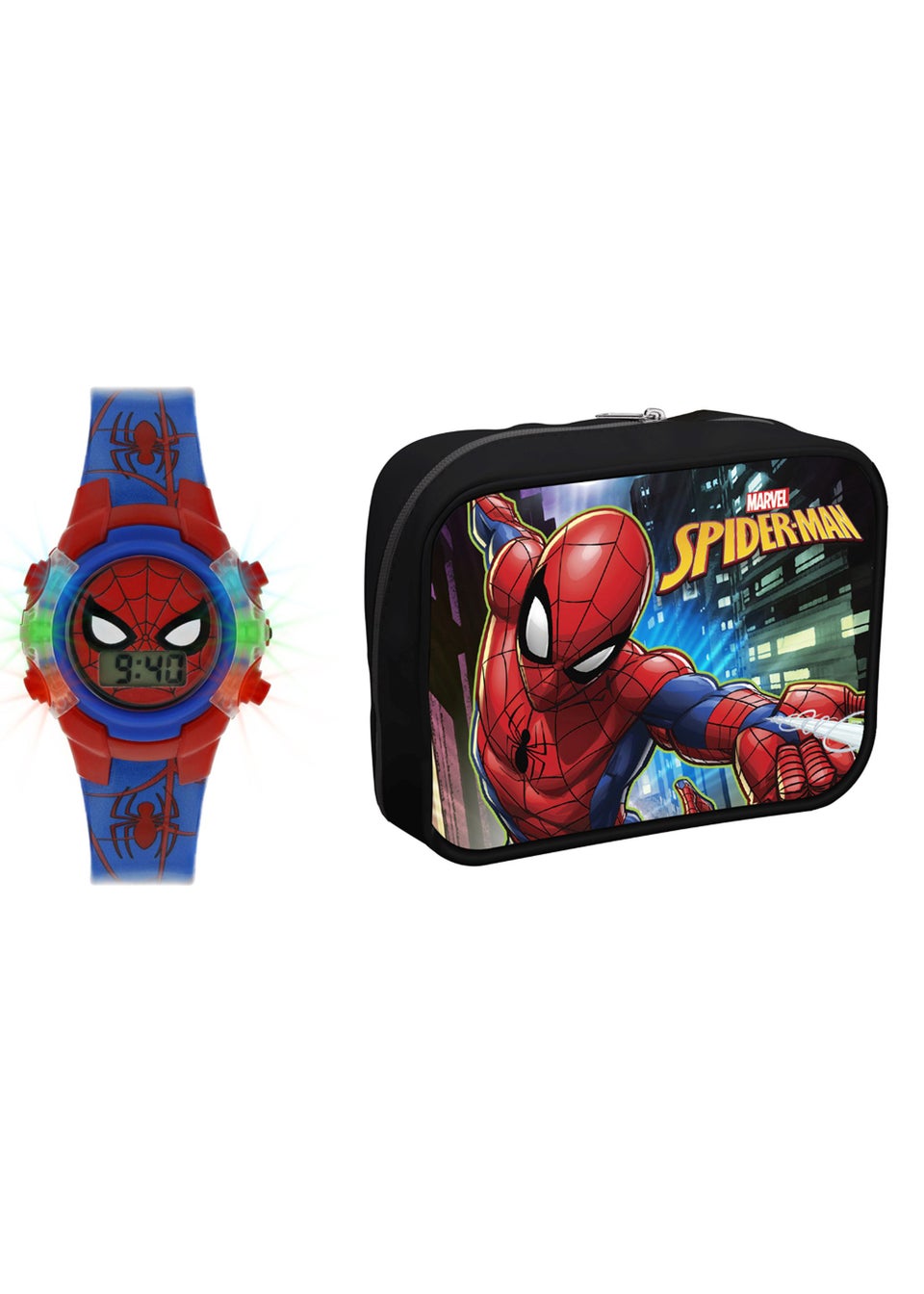 Kids Red Marvel Spider-Man Watch & Case Set (One Size)