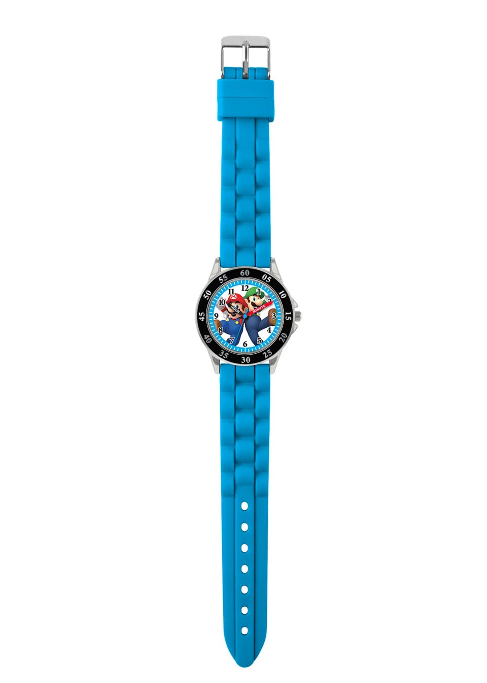 Kids Blue Mario Time Teacher Watch (One Size)