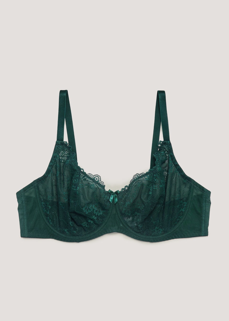 Ivory Rose Curve Emerald Balconette Bra