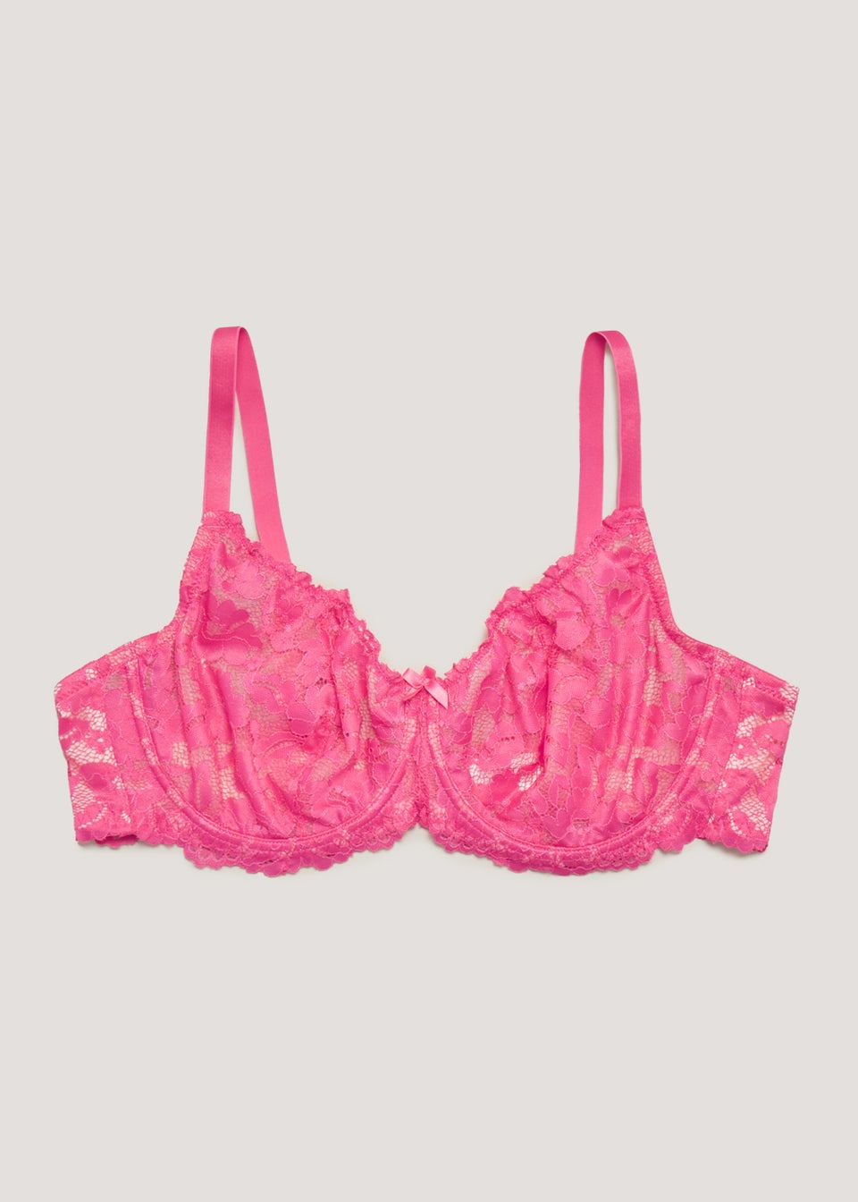 Ivory Rose Curve Hot Pink Balconette Bra