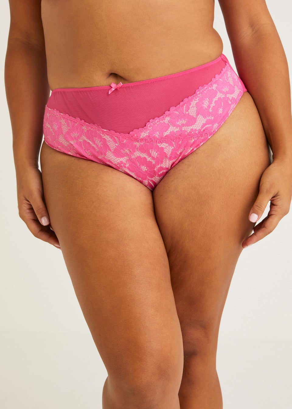 Ivory Rose Curve Hot Pink Balconette Bra