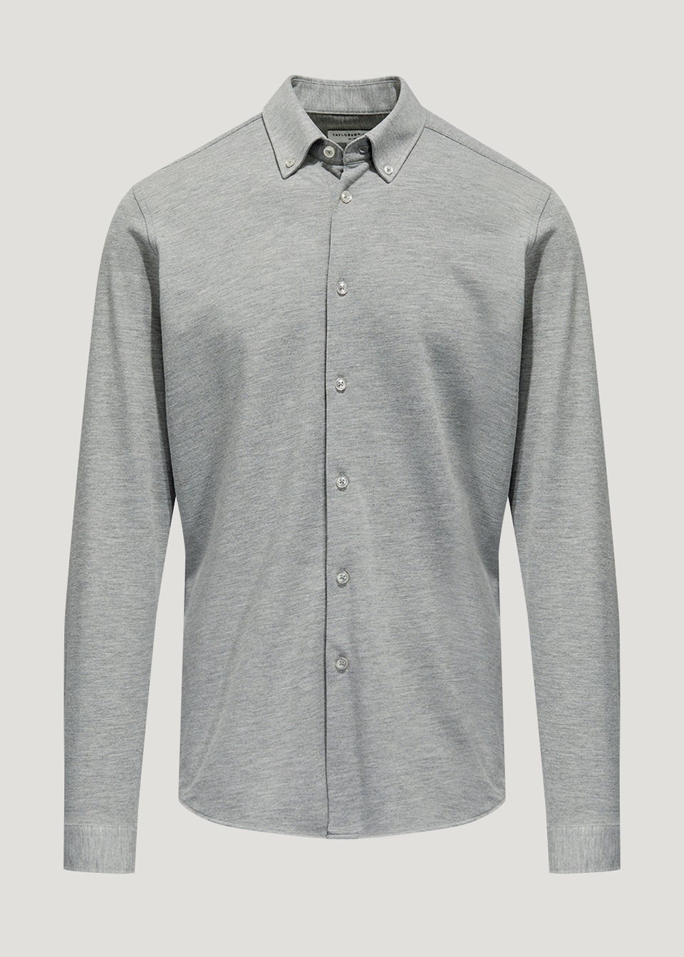 Taylor & Wright Grey Knitted Jersey Shirt