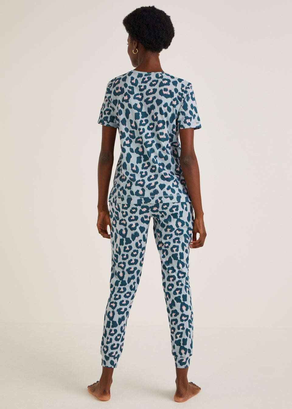 Blue Animal Print Pyjama Set