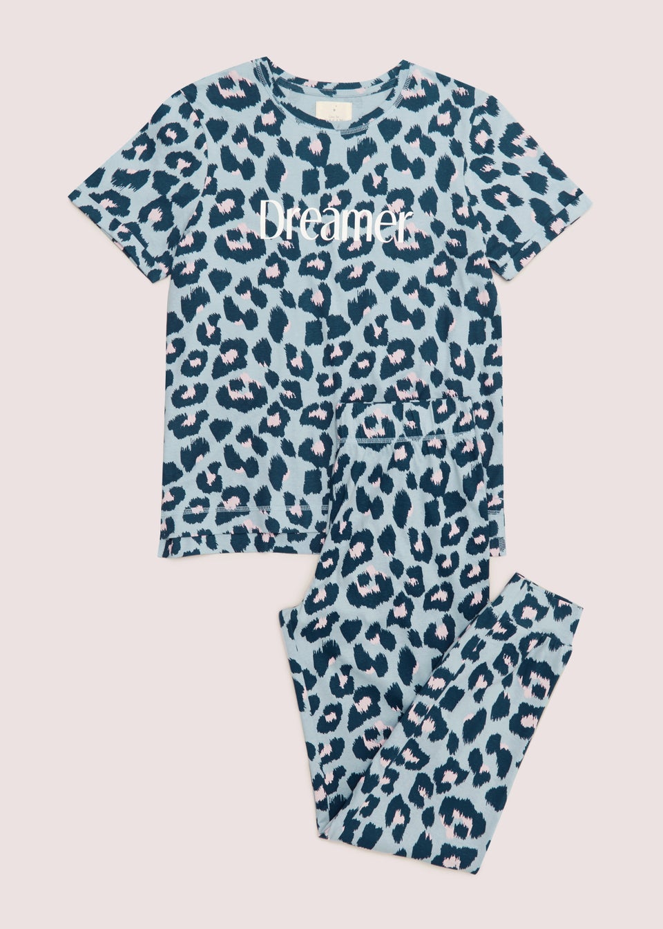 Blue Animal Print Pyjama Set