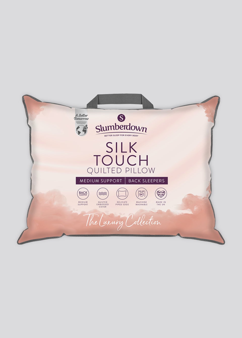 Slumberdown Silk Touch Quilted Pillow One Size