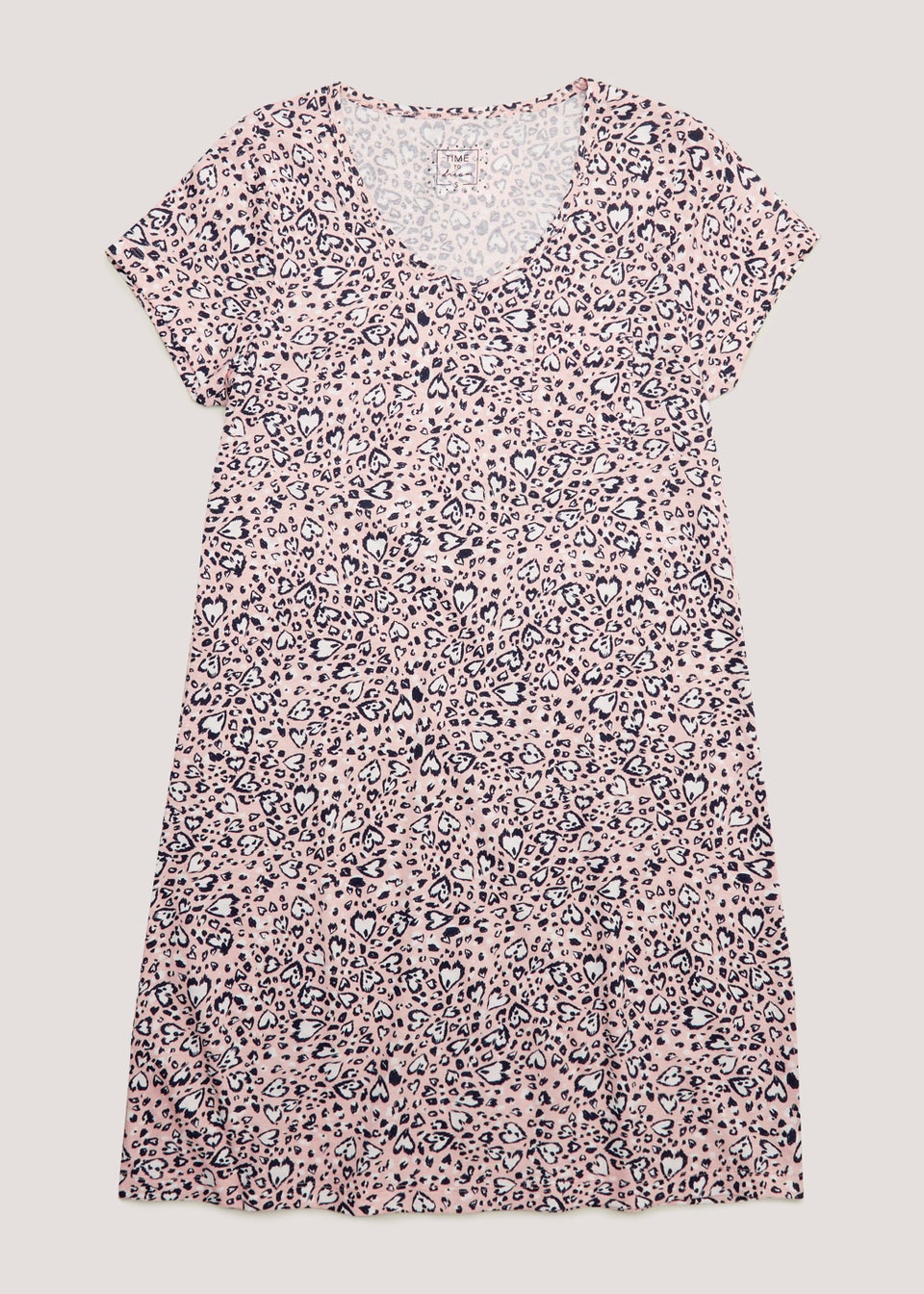 Pink Animal Print Pocket Nightie