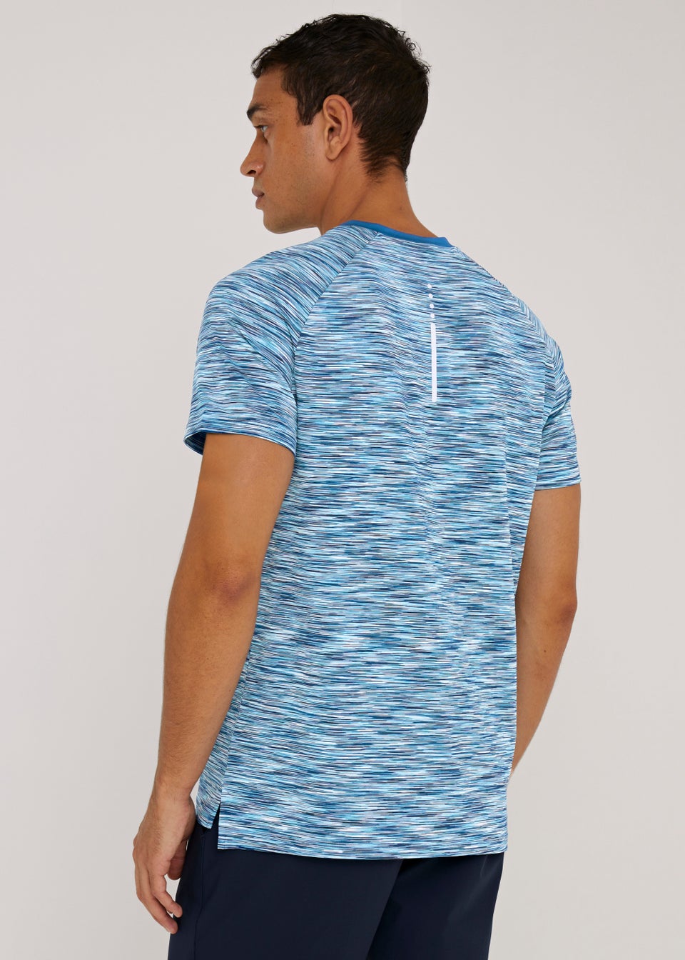 Souluxe Cobalt Blue Space Dye Sports T-Shirt