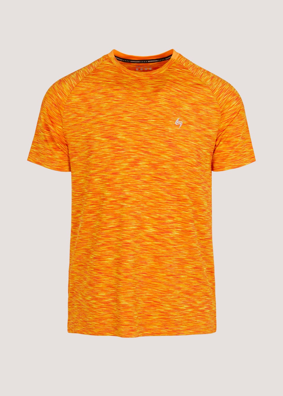 Souluxe Orange Space Dye Sports T-Shirt