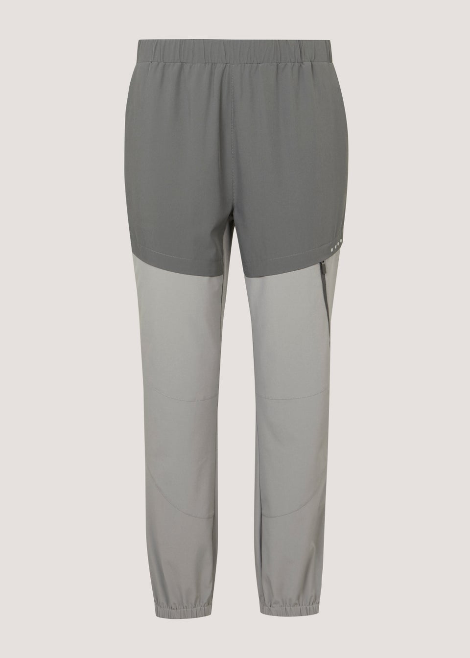 Souluxe Grey Panel Woven Sports Joggers