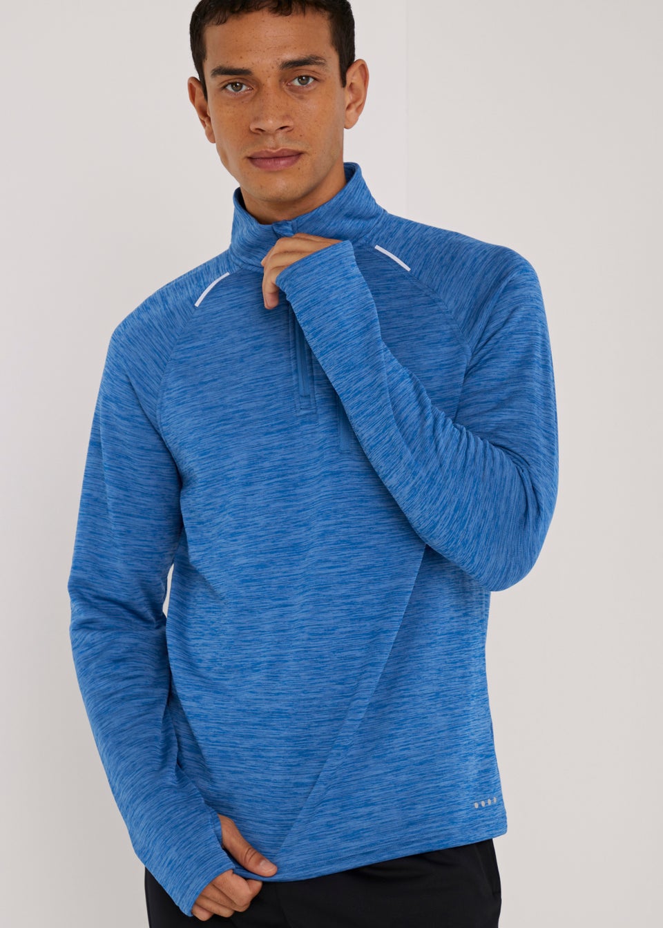 Souluxe Cobalt Blue Half Zip Sports Fleece