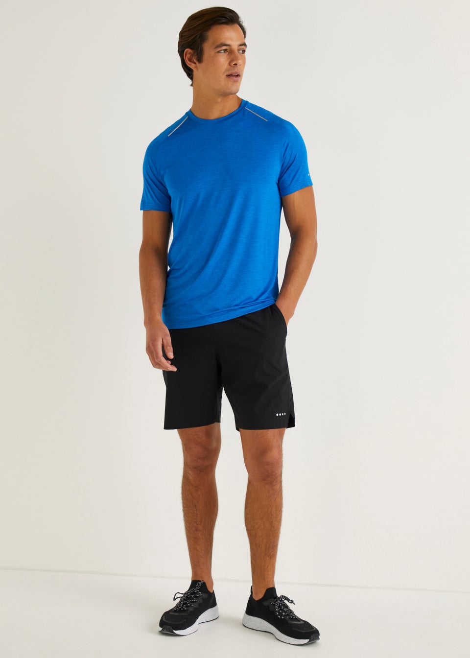 Souluxe Black Woven Sports Shorts Matalan