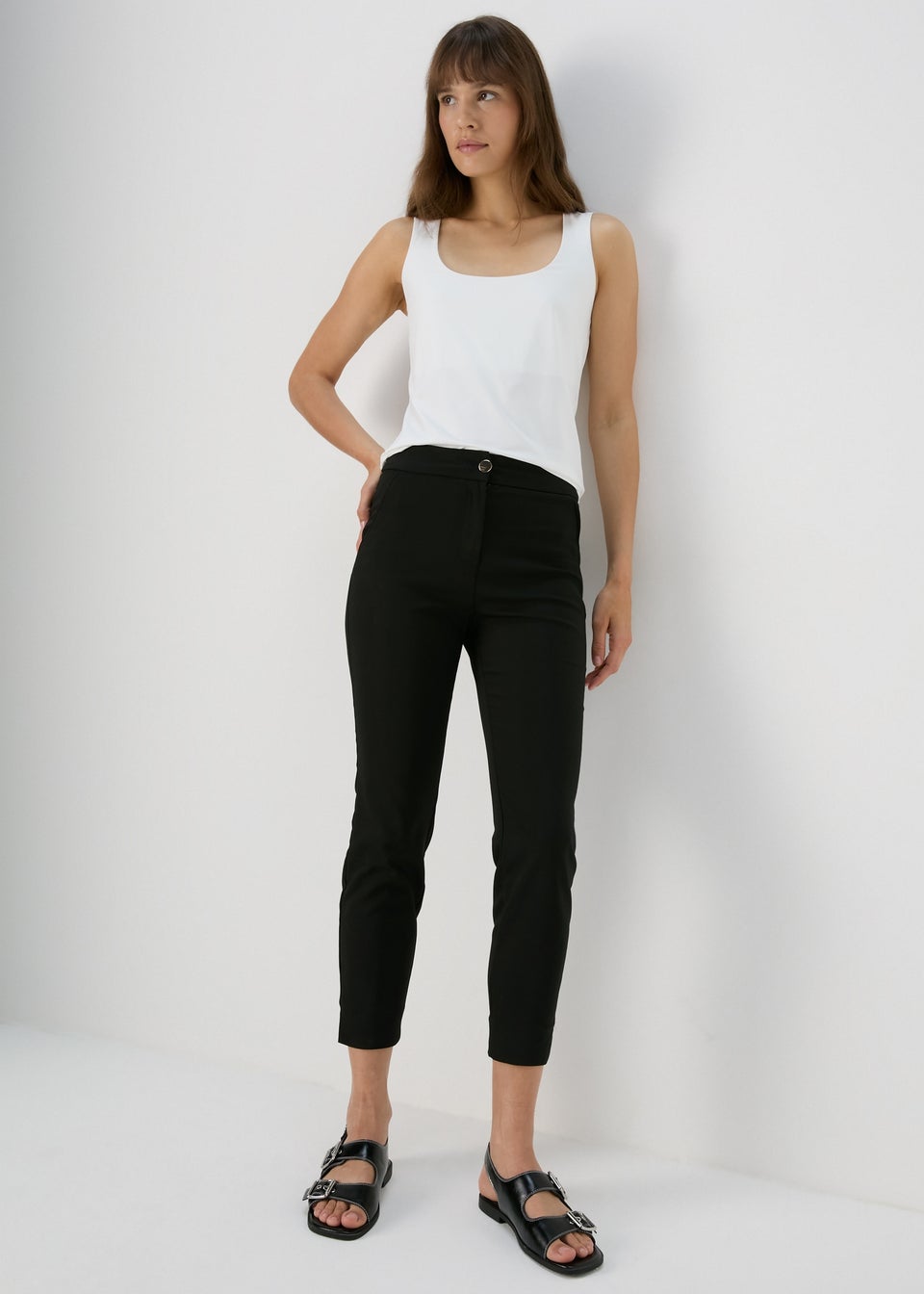 Et Vous Black Capri Trousers