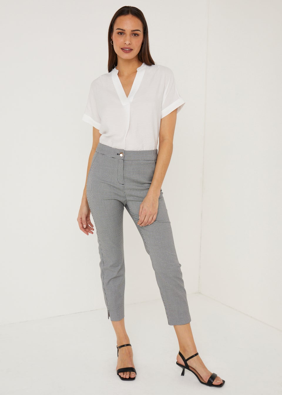Et Vous Grey Capri Trousers Matalan