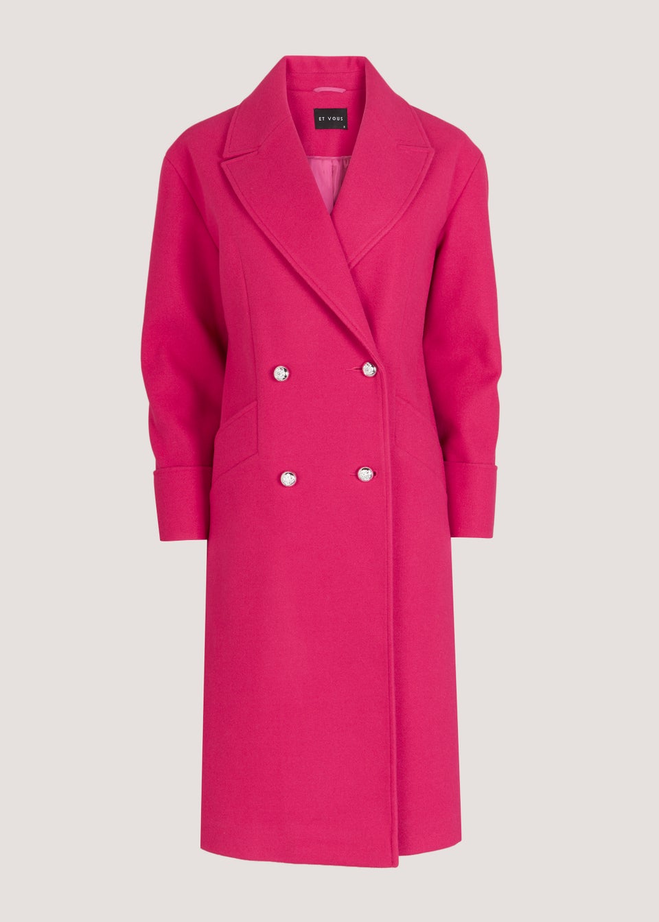 Pink overcoat ladies online