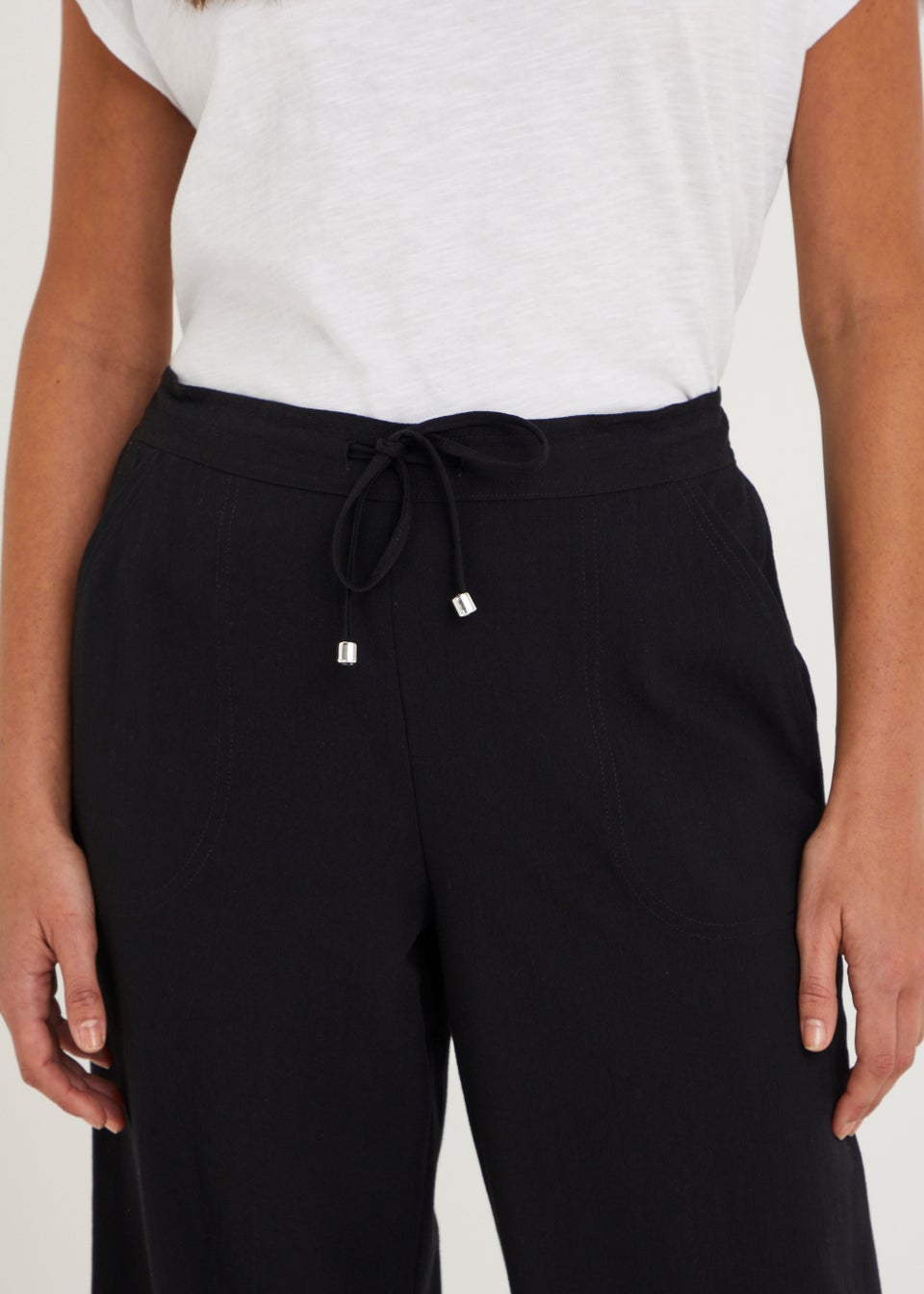 Black Wide Leg Trousers Matalan