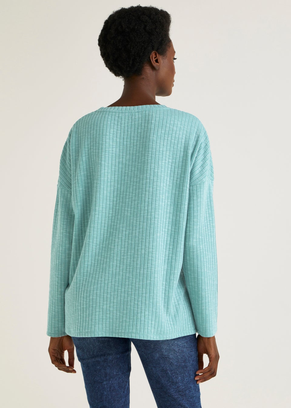 Green Button Long Sleeve Top