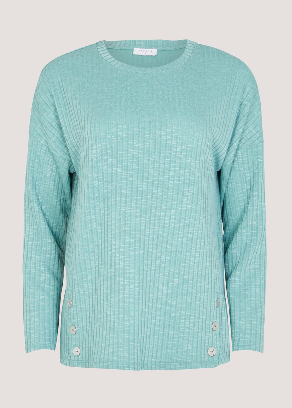 Green Button Long Sleeve Top