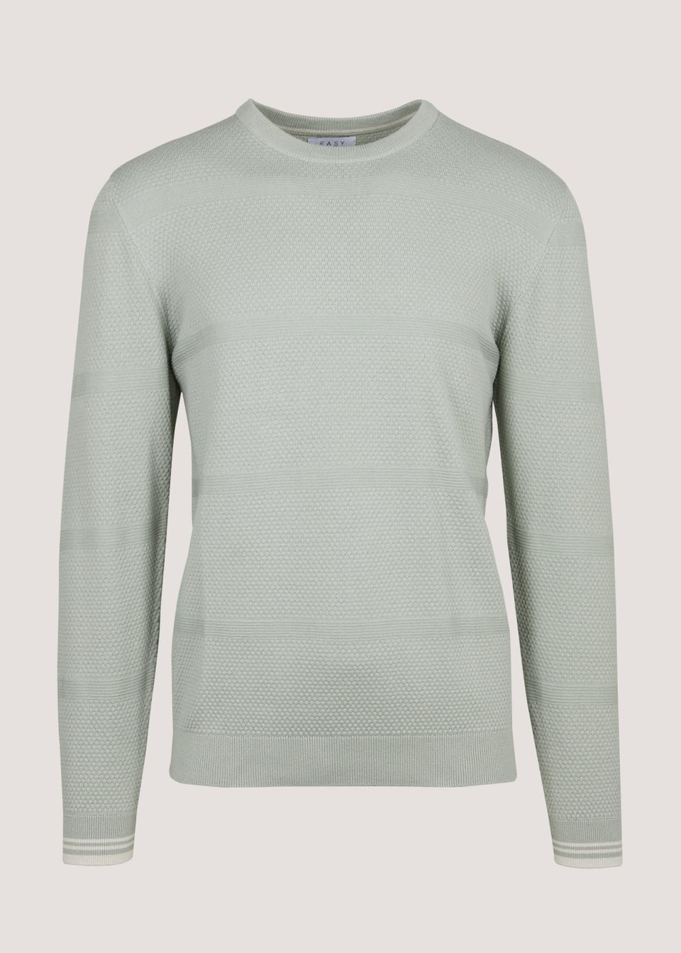 Sage Popcorn Crew Neck Jumper