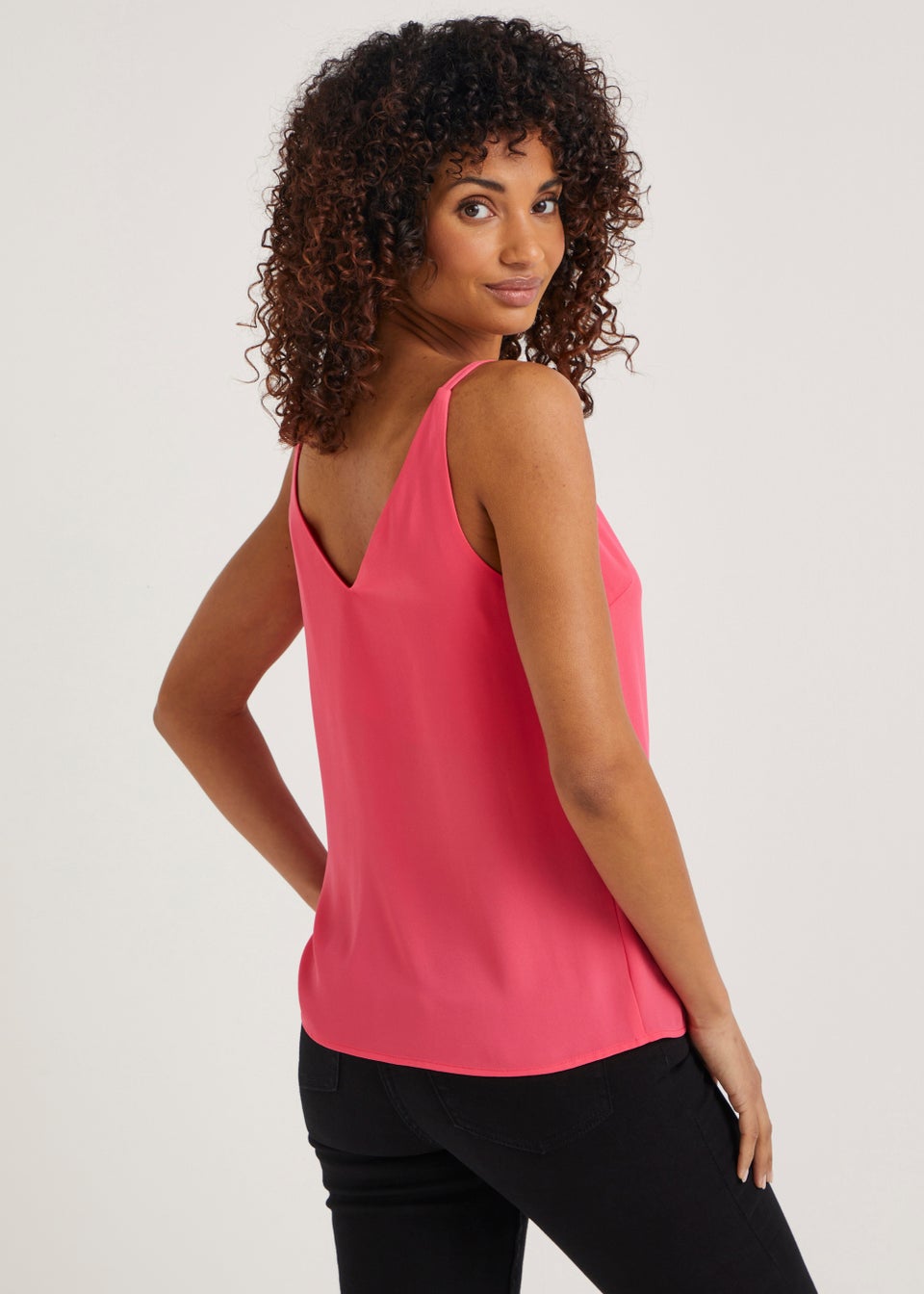 Pink Double Strap Cami Top Matalan